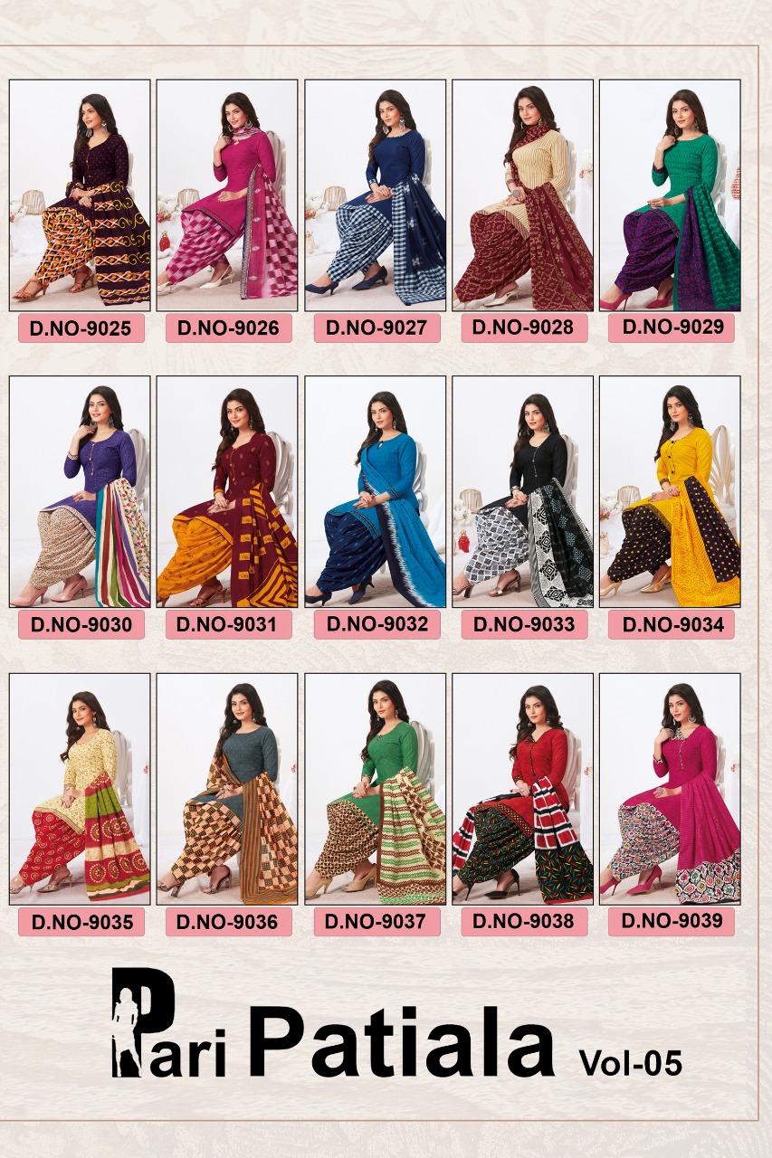 Premenath Pari Patiyala Vol 5 Regular Wear Ready Made Dress Material Catalog