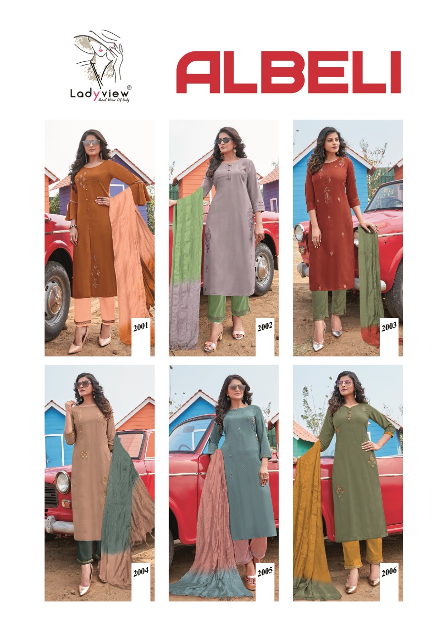 Ladyview Albeli Stylish Wear Ready Made Catalog
