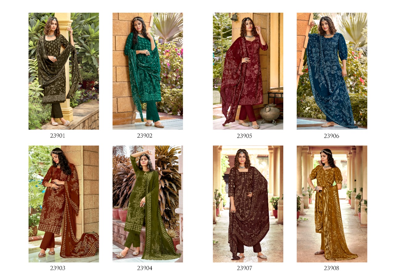 Siddhi Sagar Sanaya Exclusive Wear Pashmina Catalog