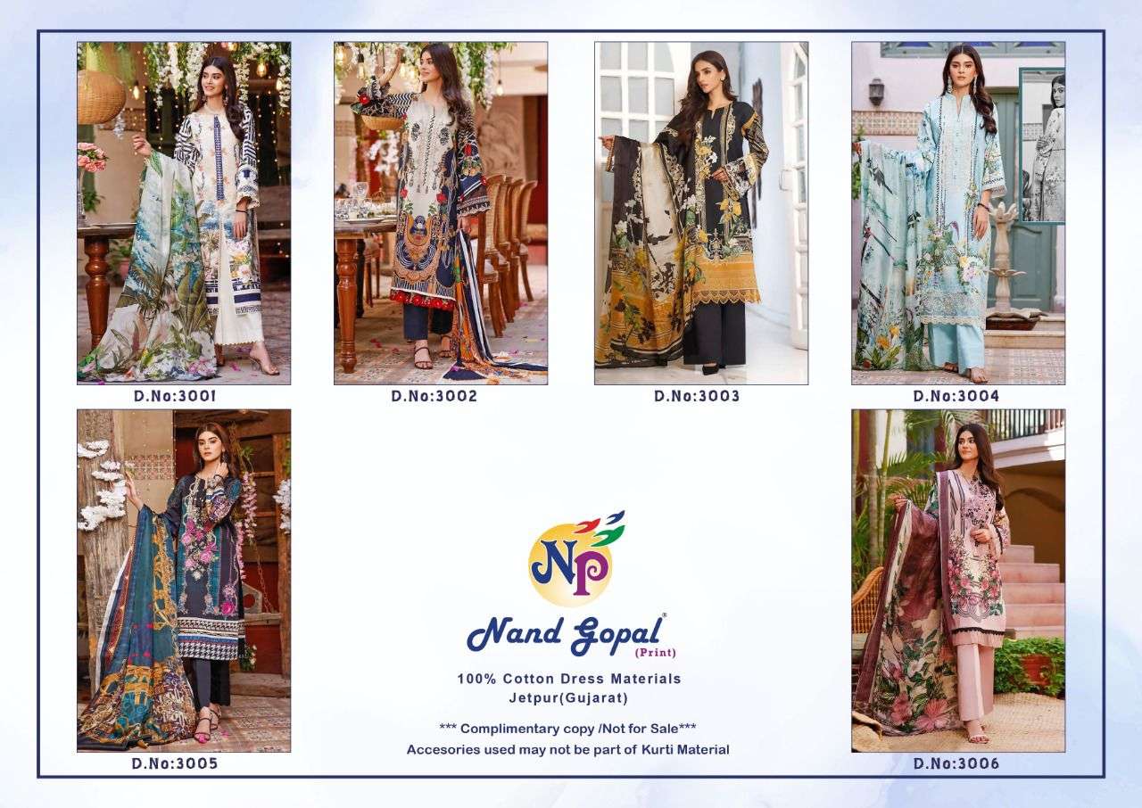 Nand Gopal Gull Haafiz Vol 3 Pure Cotton Dress Material Buy Cash On Delivery Wholesale Dress Materials
