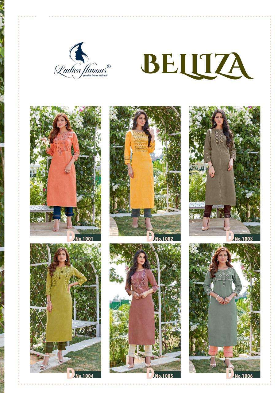 Ladies Flavour Belliza Kurti With Bottom Wholesale Catalog