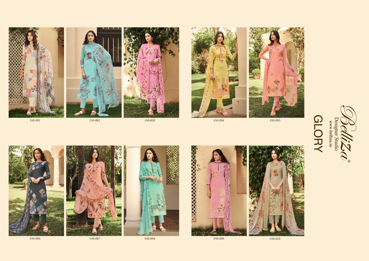 Belliza Glory Exclusive Designer Cotton Dress Material With Cotton Dupatta Wholesale