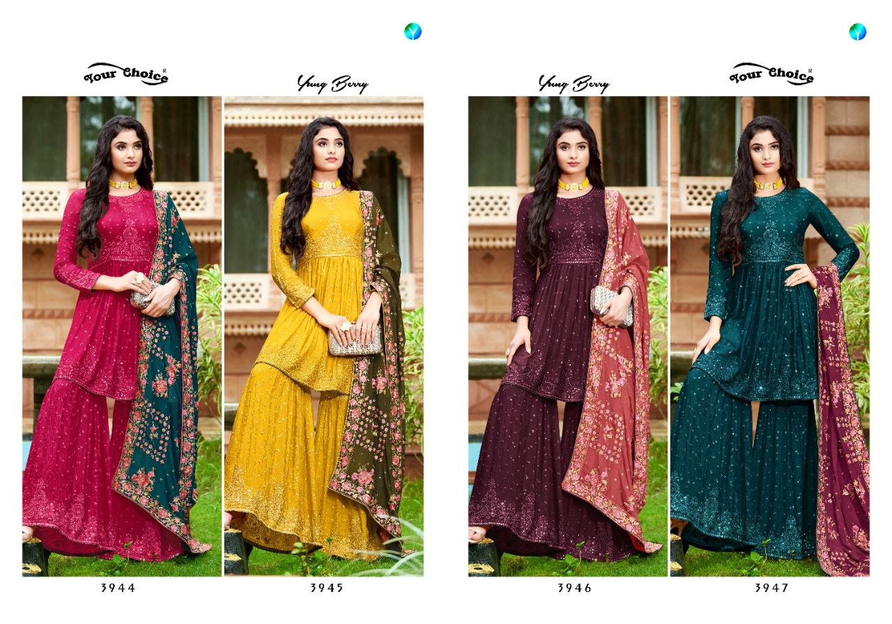 Your Choice Young Berry Festive Wear Designer Wholesale Salwar Kameez Catalog