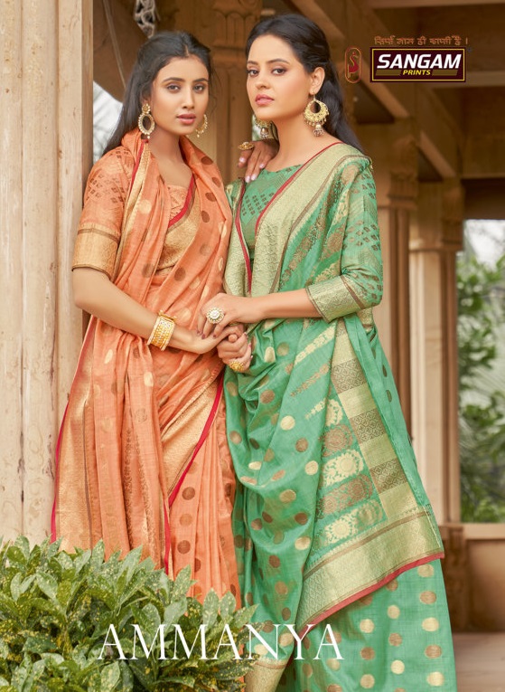 Sangam Presents Amanya Cotton Handloom Sarees