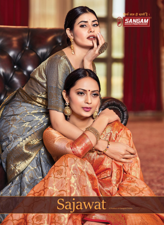 Sangam Presents Sajawat Designer Silk Saree Collection