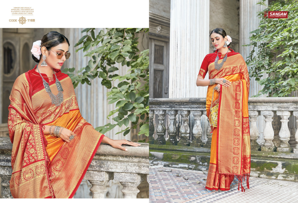 Sangam Presents Trisha Zari Weaving Silk Sarees