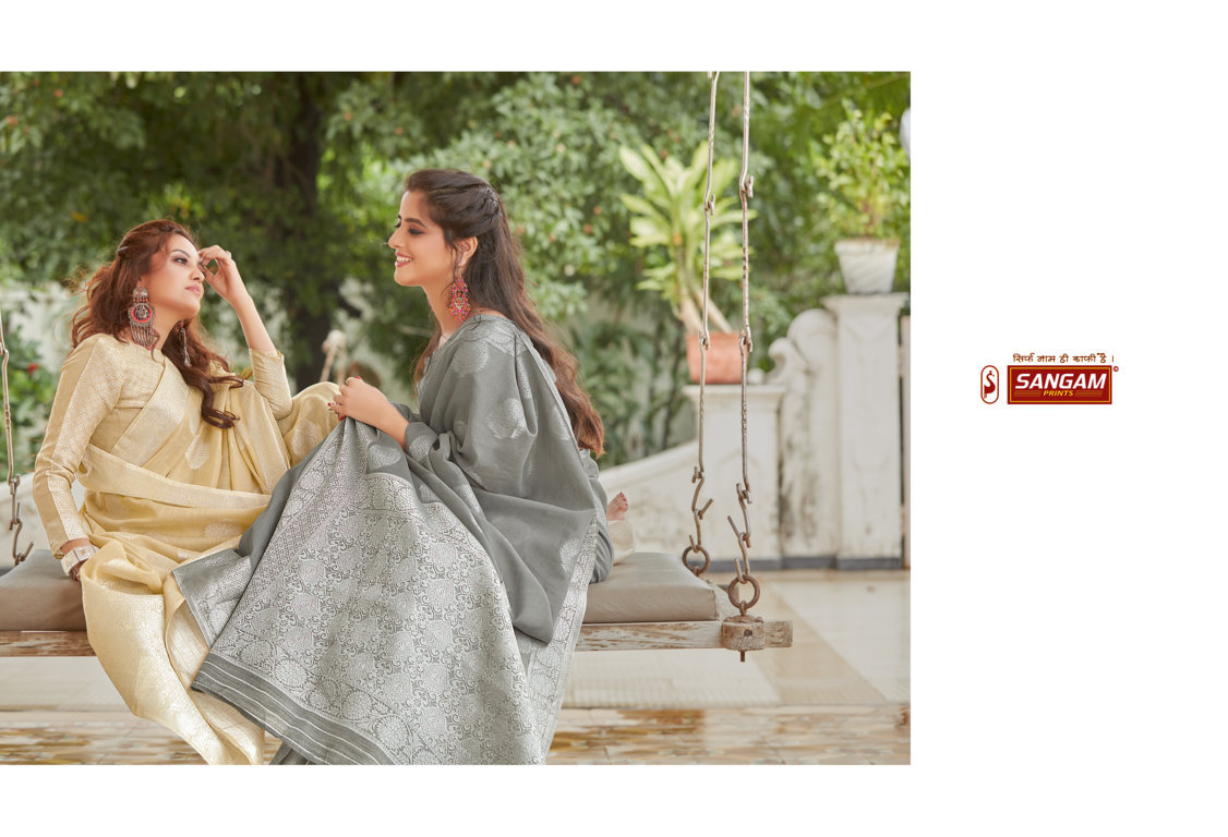 Sangam Presents Madhurma Linen Weaving Saree Collection