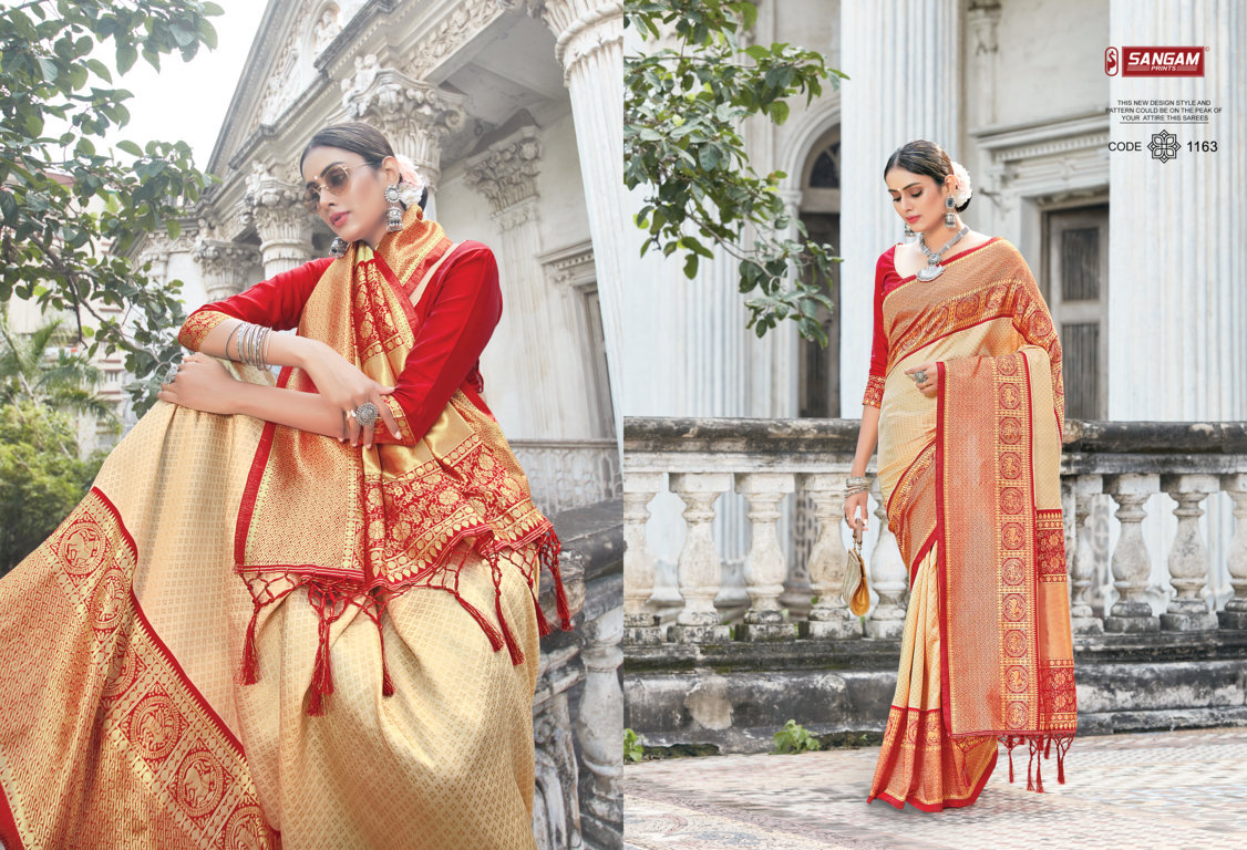 Sangam Presents Trisha Zari Weaving Silk Sarees