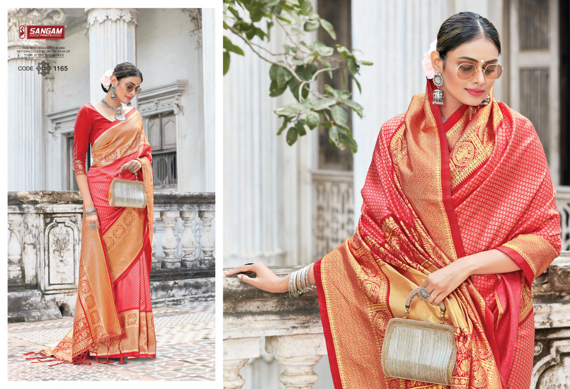 Sangam Presents Trisha Zari Weaving Silk Sarees
