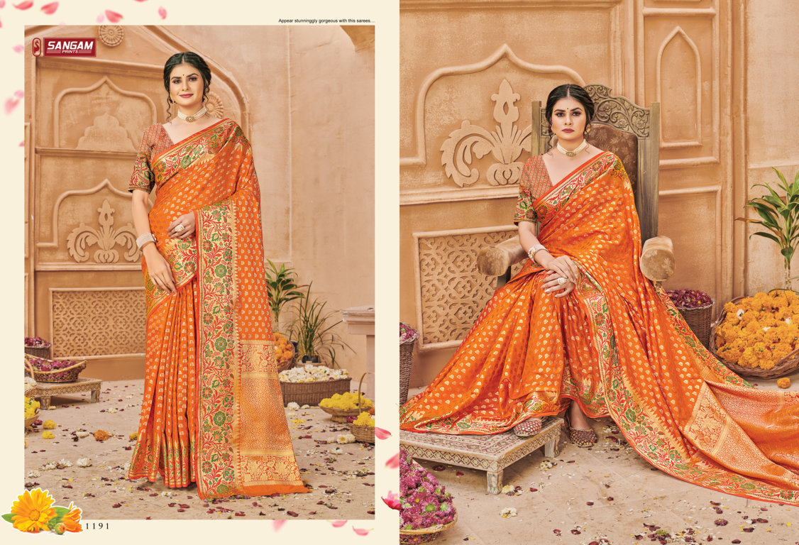 Sangam Presents Aarushi Silk Banarasi Saree Collection