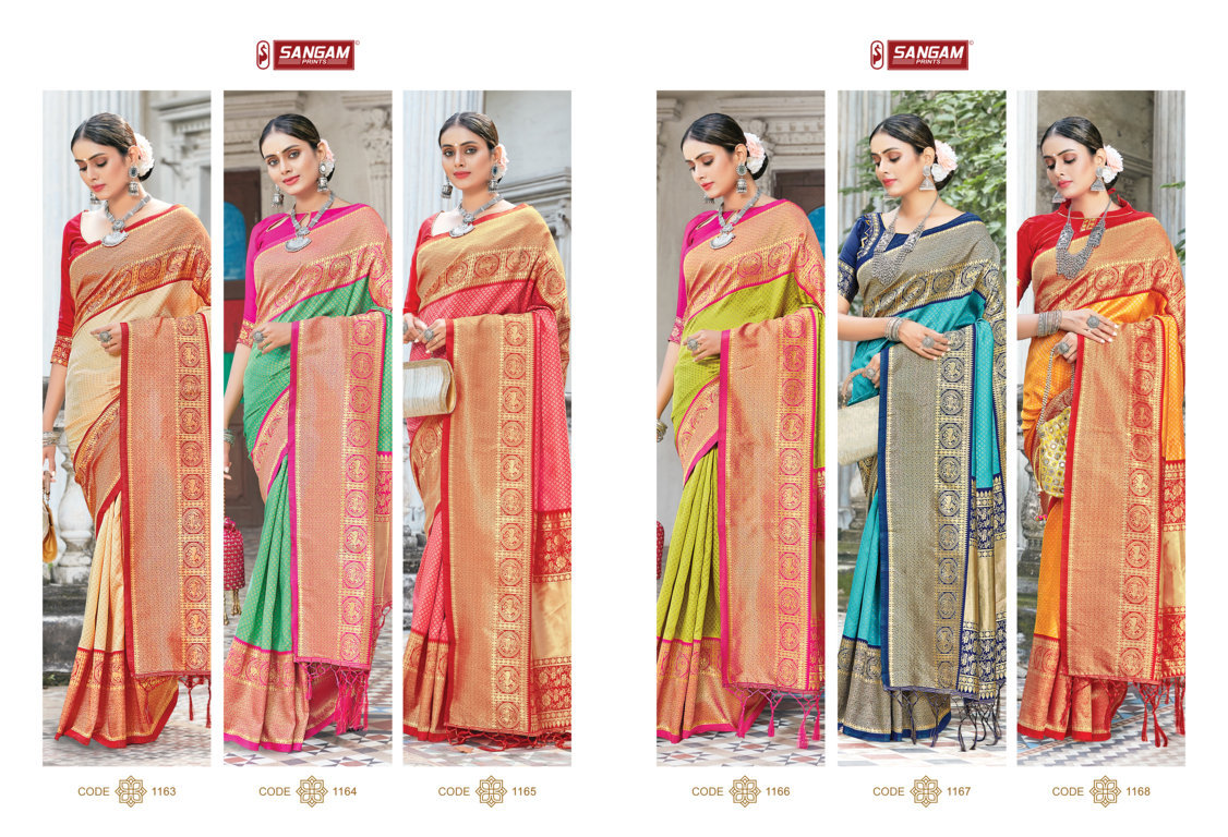 Sangam Presents Trisha Zari Weaving Silk Sarees