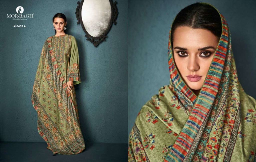 Aashirwad Mor Bagh Begum Velvet Digital Print Salwar Suits Catalog