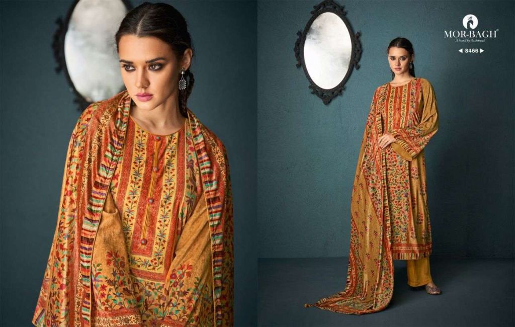 Aashirwad Mor Bagh Begum Velvet Digital Print Salwar Suits Catalog