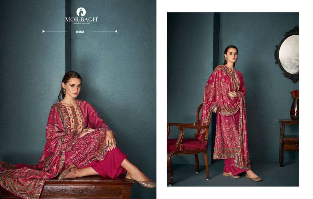Aashirwad Mor Bagh Begum Velvet Digital Print Salwar Suits Catalog