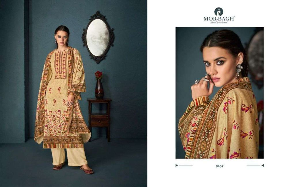 Aashirwad Mor Bagh Begum Velvet Digital Print Salwar Suits Catalog