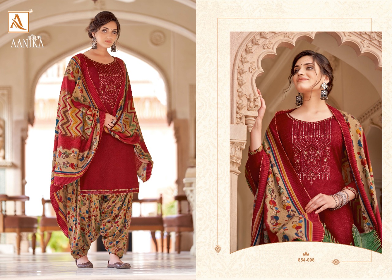 Alok Aanika Exclusive Digital Printed Winter Wear Pashmina Catalog