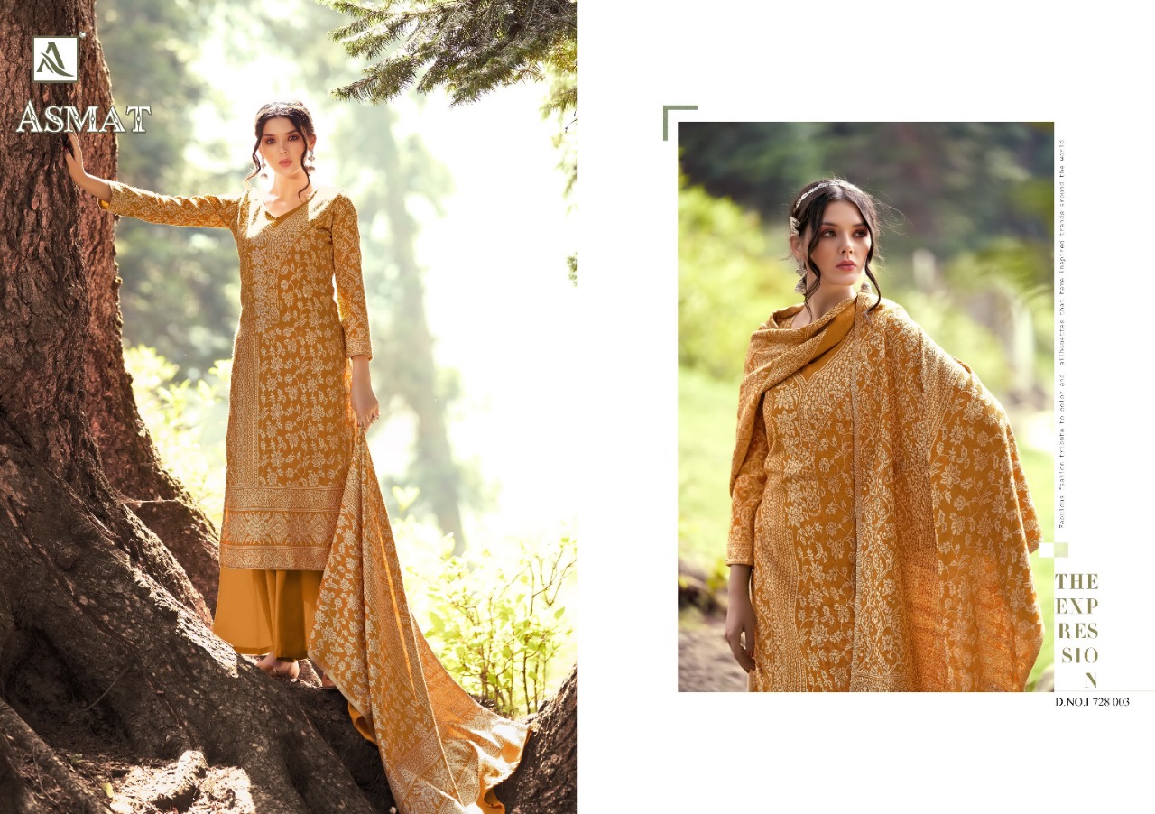Alok Asmat Winter Wear Wool Pashmina Dress Material Catalog