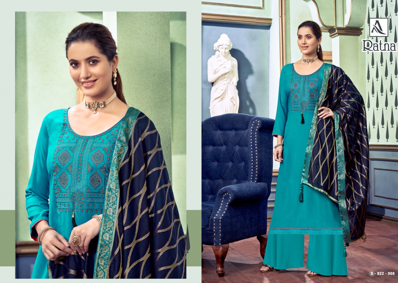 Alok Ratna Viscose Rayon Designer Wholesale Dress Material
