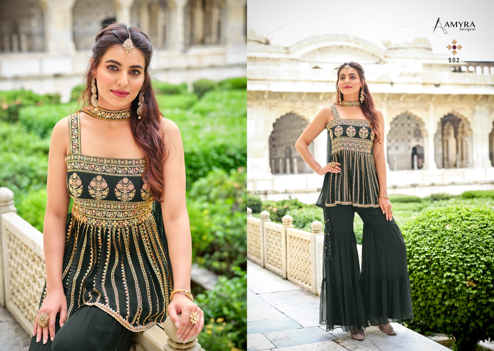 Amyra Florence Georgette Wear Designer Salwar Kameez Catalog