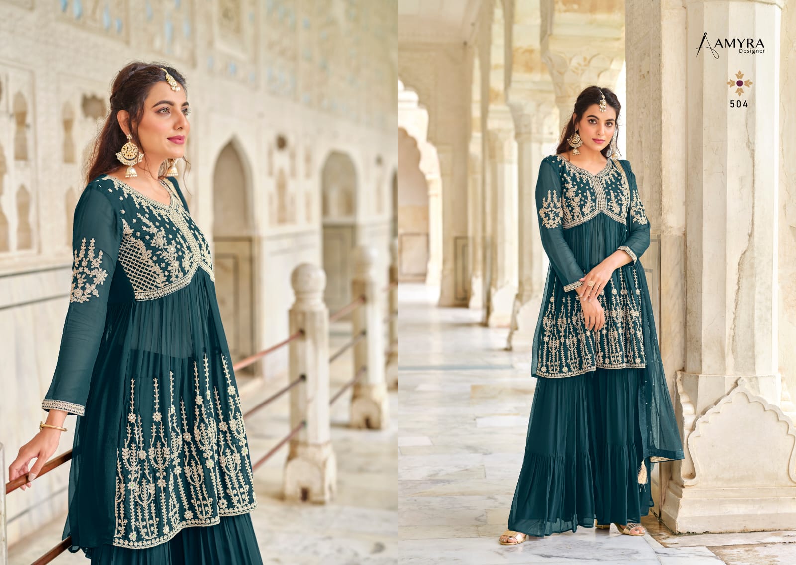 Amyra Florence Georgette Wear Designer Salwar Kameez Catalog