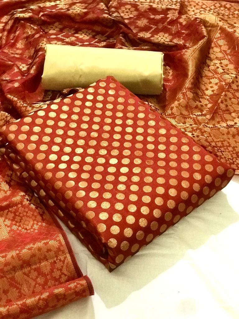 Banarasi Silk Vol 50 Designer Festive Wear Silk Dress Materials Catalog