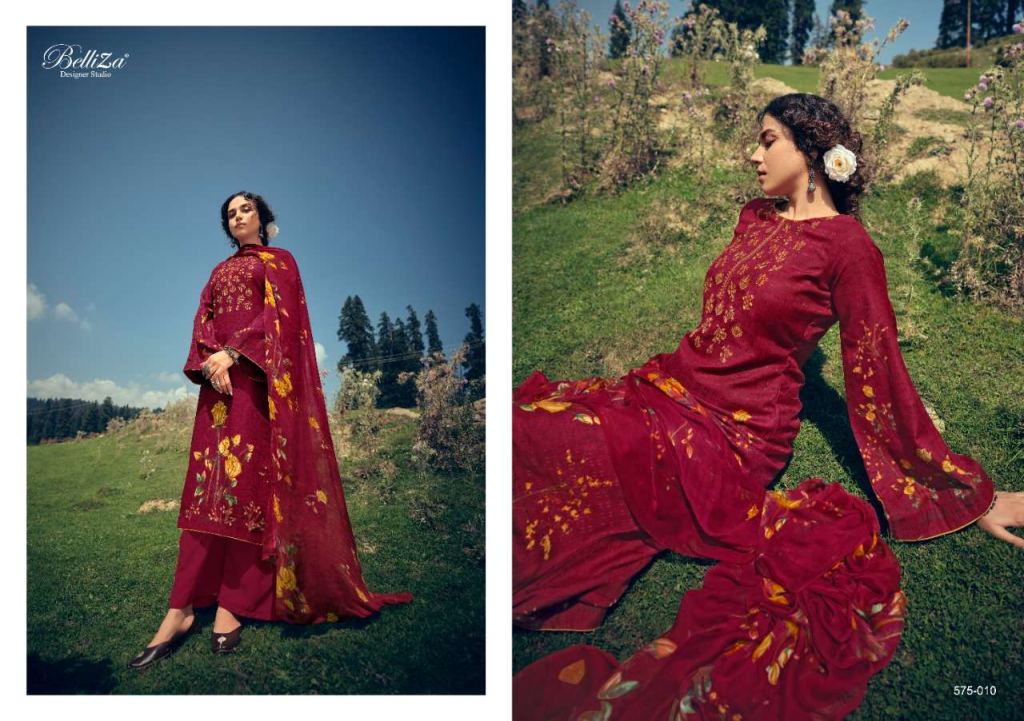 Belliza Kimaya Pure Pashmina Dress Material Catalog