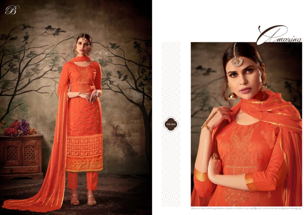 Belliza Zarna Pure Mysore Silk Dress Material Catalog