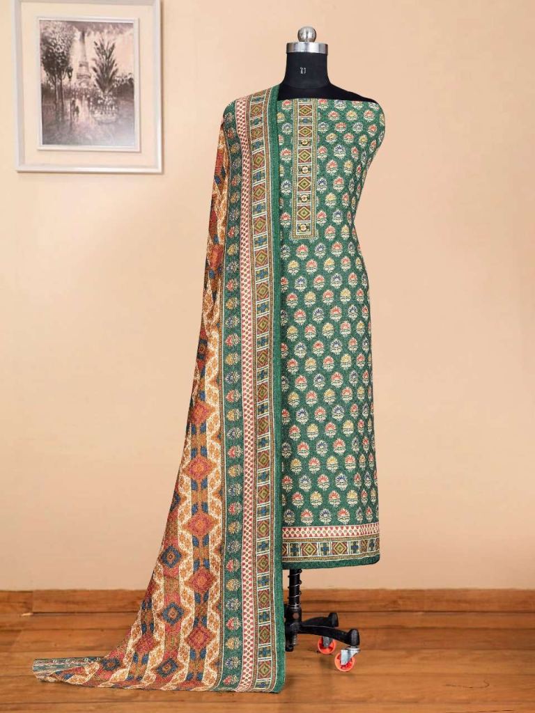 Bipson Safari 1601 Pashmina Print With Work Dress Material Catalog