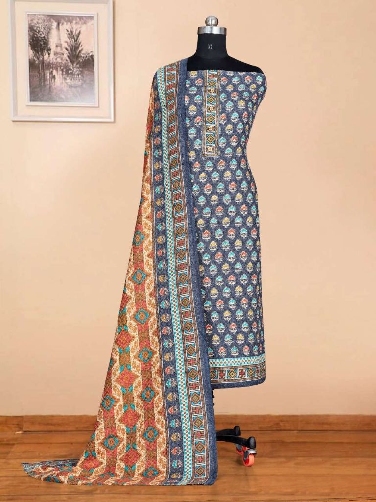 Bipson Safari 1601 Pashmina Print With Work Dress Material Catalog