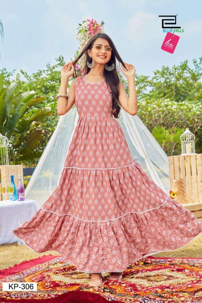 Blue Hills Kitty Party Vol 3  Long Gown Style Kurtis Catalog