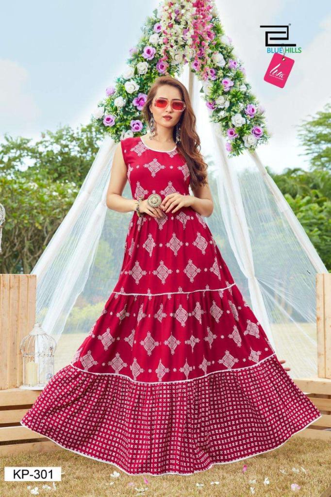 Blue Hills Kitty Party Vol 3  Long Gown Style Kurtis Catalog