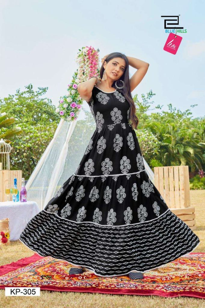 Blue Hills Kitty Party Vol 3  Long Gown Style Kurtis Catalog