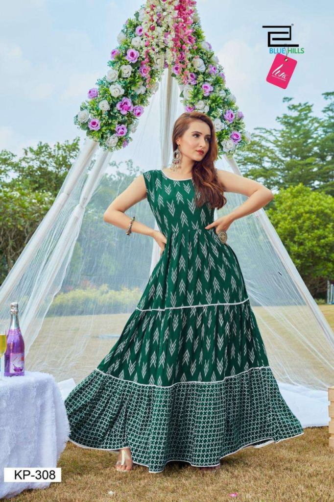 Blue Hills Kitty Party Vol 3 Festive Wear Anarkali Long Kurti Catalog