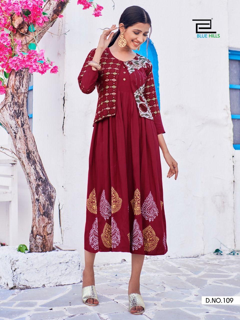 Blue Hills Trend Vol 15 Designer Printed Kurti Wholesale Surat Catalog