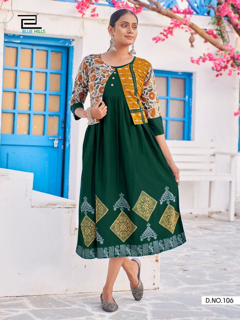 Blue Hills Trend Vol 15 Designer Printed Kurti Wholesale Surat Catalog