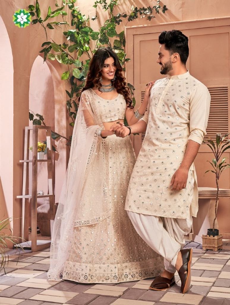 Couple Wear 1 Festive Look Combo Choli & Kurta Collection