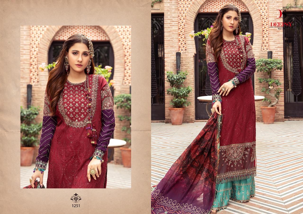 Deepsy Maria B Satin Cotton Wear Pakistani Salwar Kameez Catalog