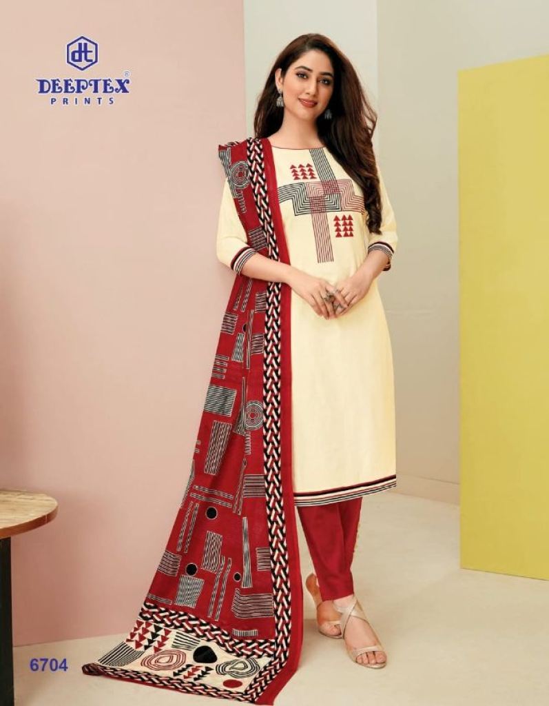 Deeptex Miss India Vol 67 Regular Wear Cotton Dress Material Catalog
