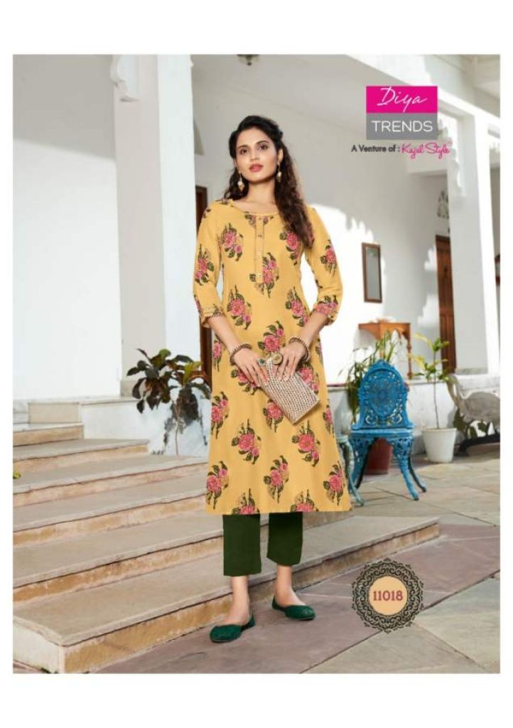Diya Trends Gardencity Vol 11 Fancy Designer Casual Wear Kurti Catalog