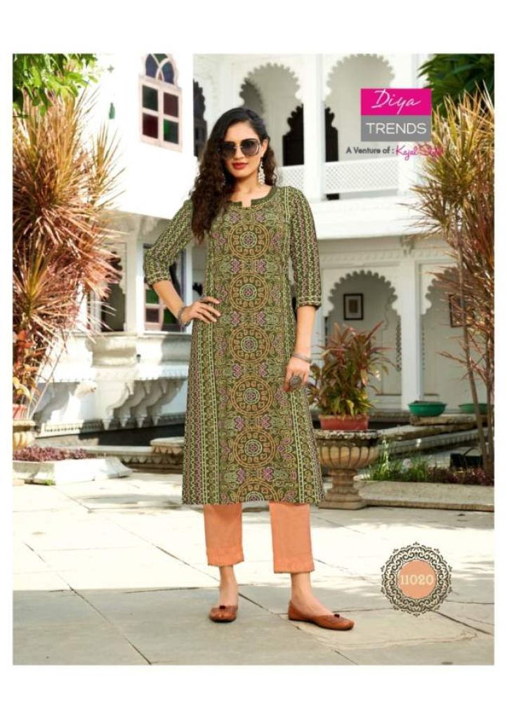 Diya Trends Gardencity Vol 11 Fancy Designer Casual Wear Kurti Catalog