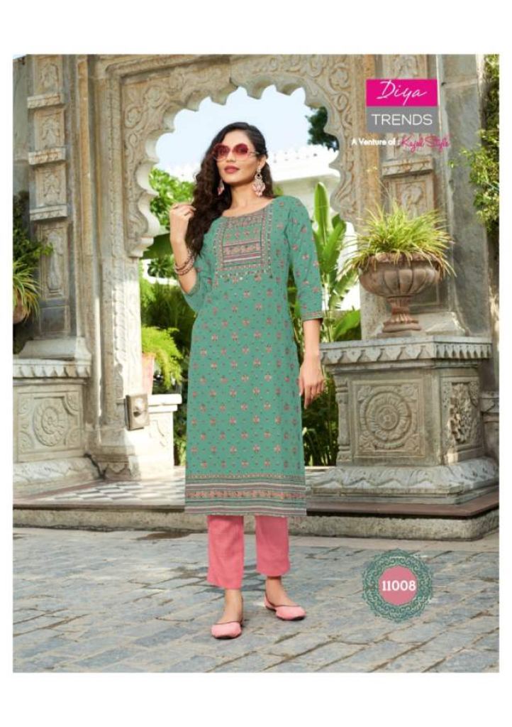 Diya Trends Gardencity Vol 11 Fancy Designer Casual Wear Kurti Catalog