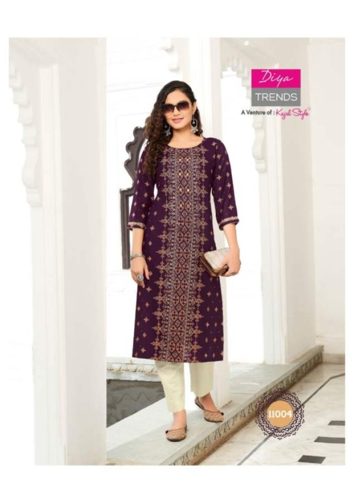 Diya Trends Gardencity Vol 11 Fancy Designer Casual Wear Kurti Catalog