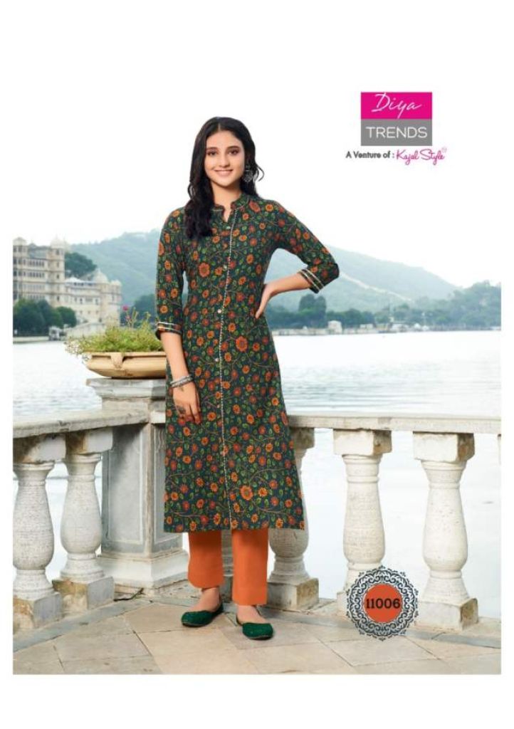 Diya Trends Gardencity Vol 11 Fancy Designer Casual Wear Kurti Catalog