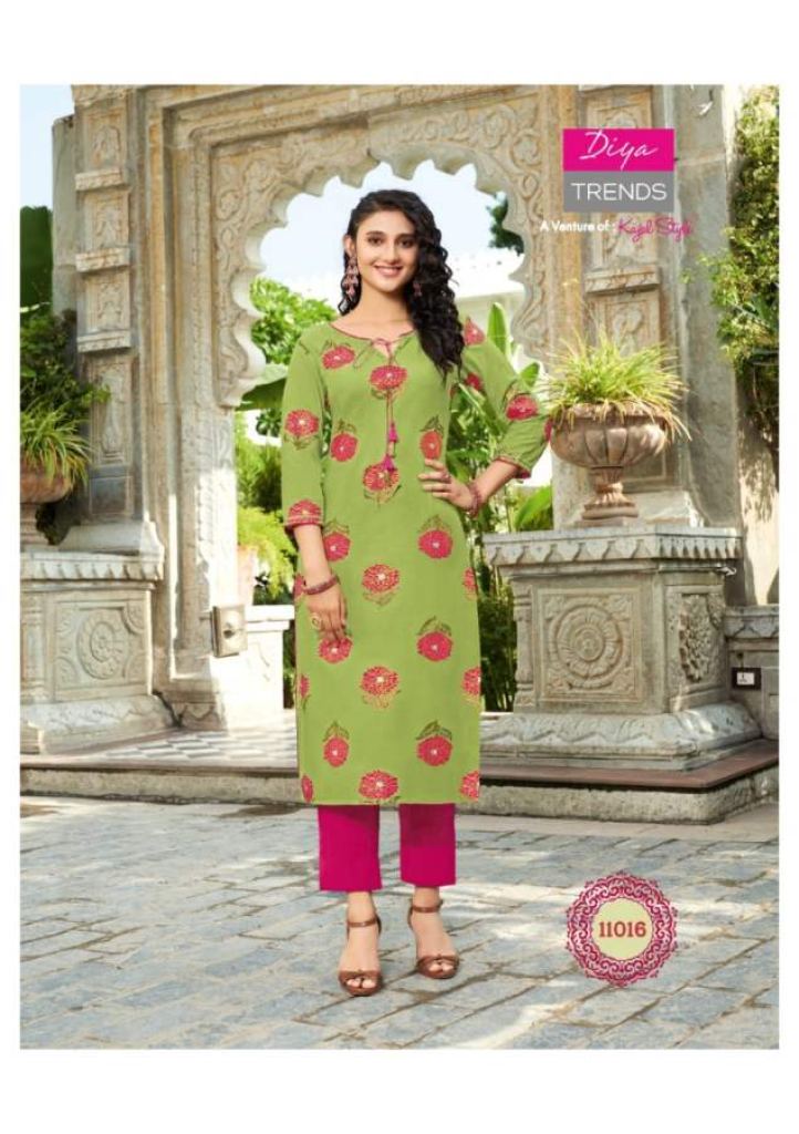Diya Trends Gardencity Vol 11 Fancy Designer Casual Wear Kurti Catalog