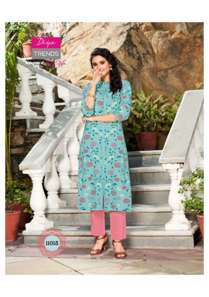 Diya Trends Gardencity Vol 11 Fancy Designer Casual Wear Kurti Catalog