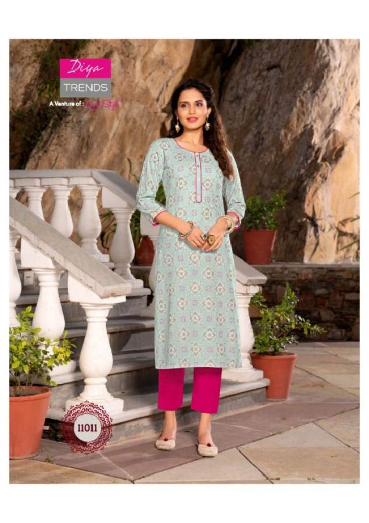 Diya Trends Gardencity Vol 11 Fancy Designer Casual Wear Kurti Catalog