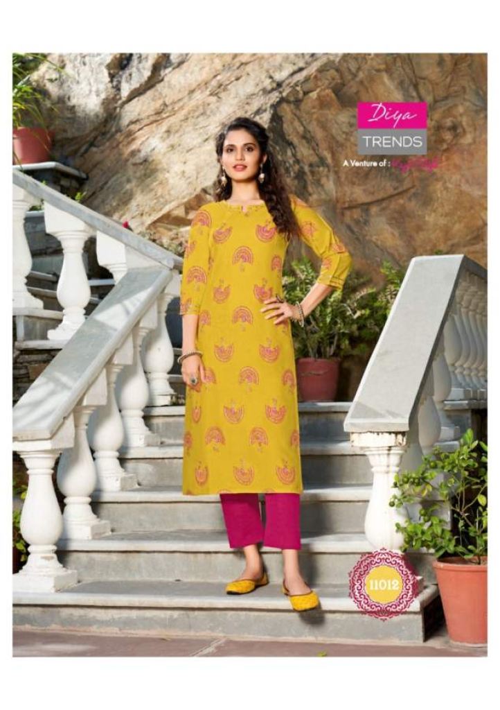 Diya Trends Gardencity Vol 11 Fancy Designer Casual Wear Kurti Catalog