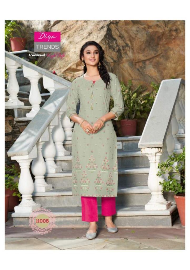 Diya Trends Gardencity Vol 11 Fancy Designer Casual Wear Kurti Catalog