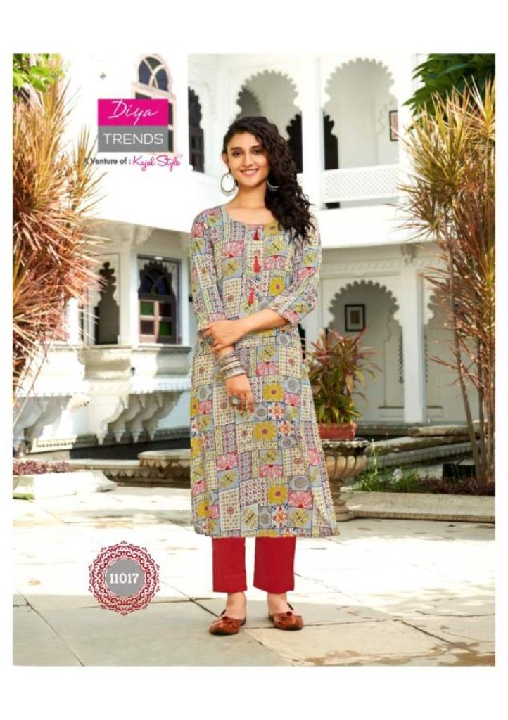 Diya Trends Gardencity Vol 11 Fancy Designer Casual Wear Kurti Catalog