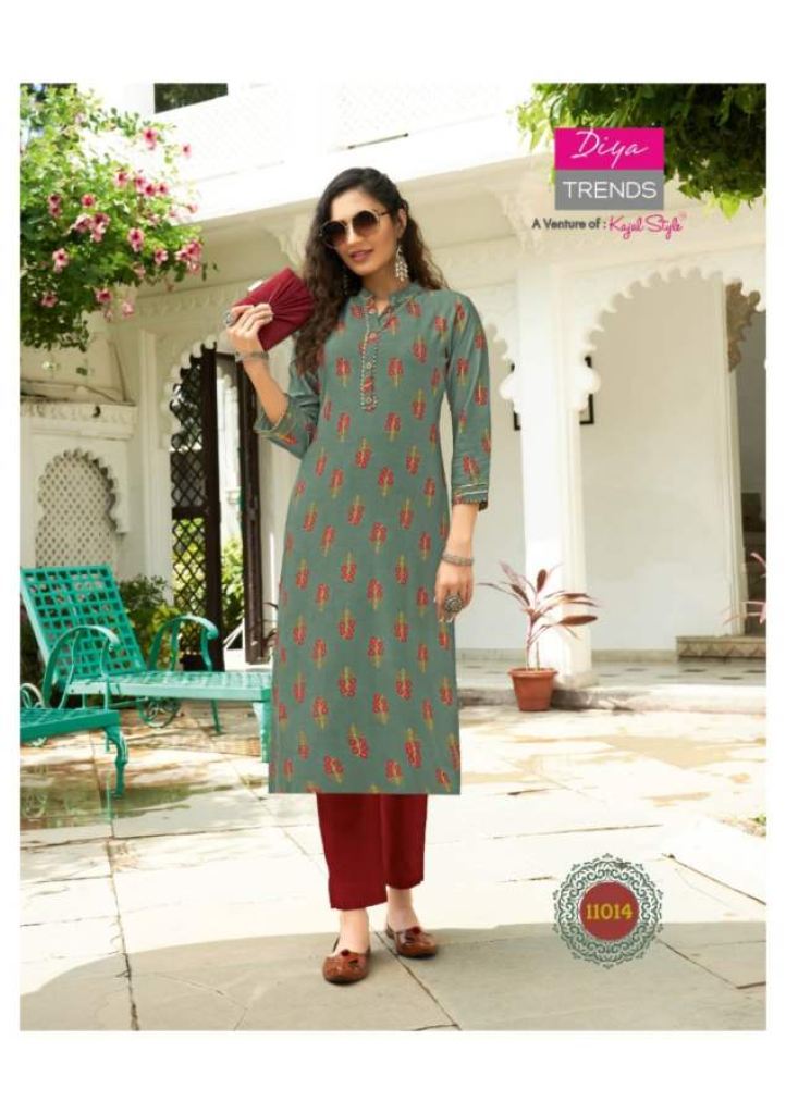 Diya Trends Gardencity Vol 11 Fancy Designer Casual Wear Kurti Catalog